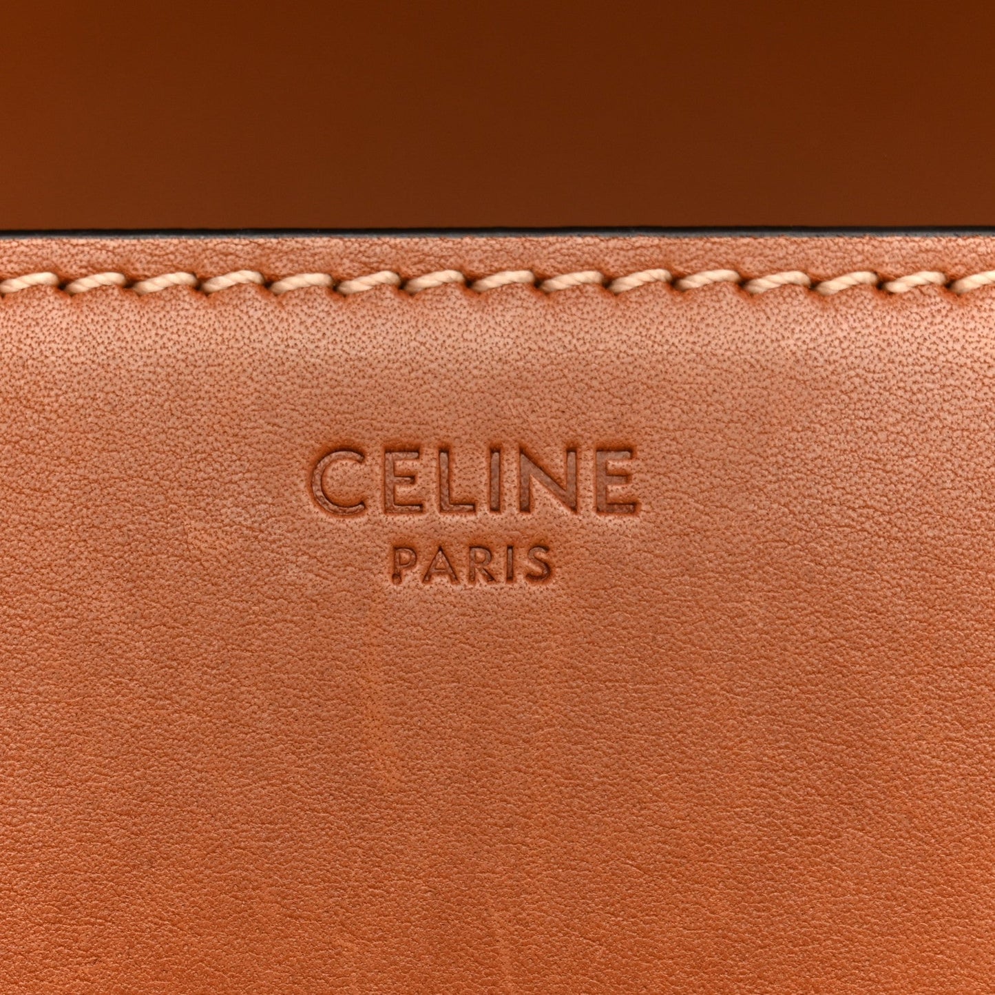 Natural Calfskin Medium Triomphe Tan