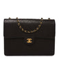 Caviar Stitch Jumbo Single Flap Brown
