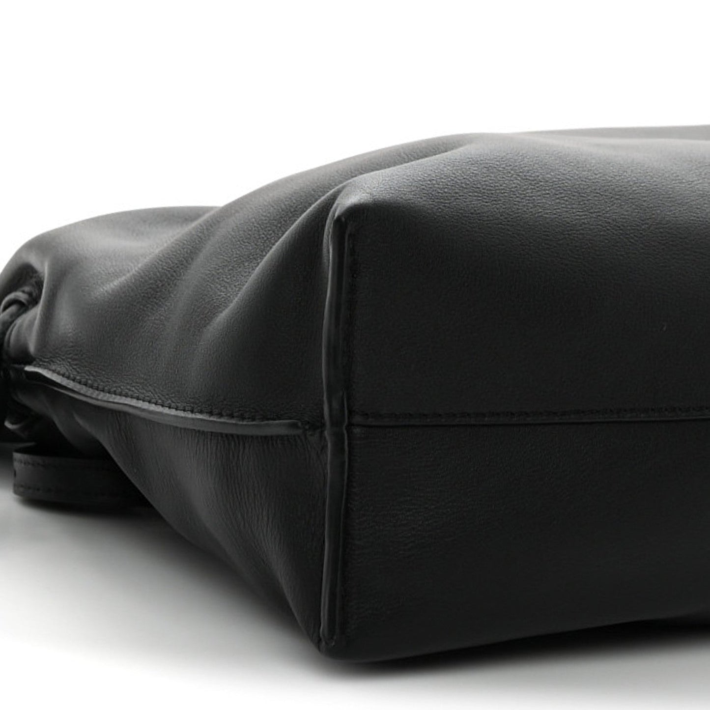 Nappa Medium Flamenco Knot Bag Black