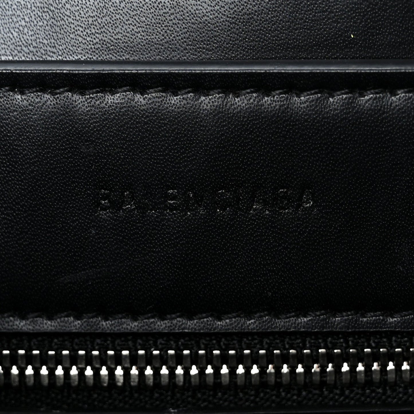 Shiny Calfskin Logo Crocodile Embossed XXS Everyday Tote  Black