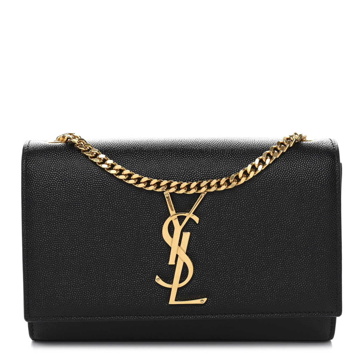 Grain De Poudre Small Classic Monogram Kate Satchel Black