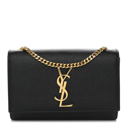 Grain De Poudre Small Classic Monogram Kate Satchel Black