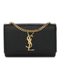 Grain De Poudre Small Classic Monogram Kate Satchel Black