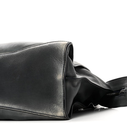 Used Calfskin Silver Hardware Neo Classic City Navy