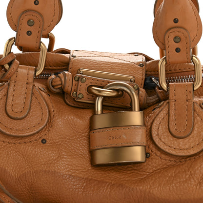 Calfskin Medium Paddington Satchel Tan