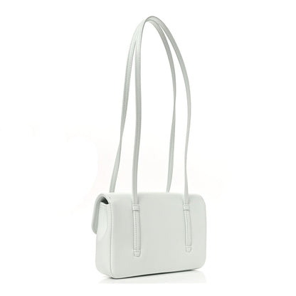Shiny Caviar Mini Preppy Coco Shoulder Bag Light Blue