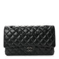 Lambskin Quilted Medium Double Flap So Black