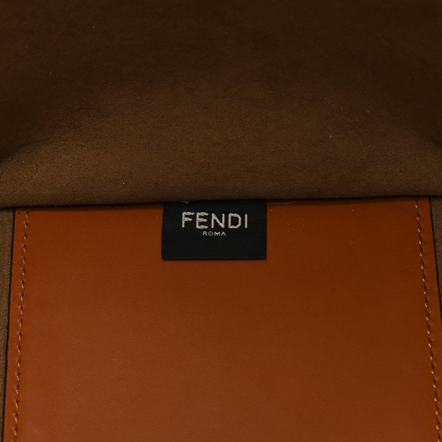 Vitello King Plexiglass Medium Fendi Sunshine Shopper Tote Cuoio