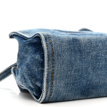 Denim Small Shopping Bag Blue