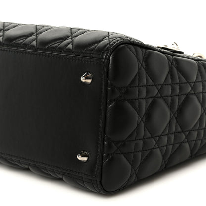 Lambskin Cannage Medium Lady Dior Black