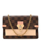 Damier Ebene Vavin Chain Wallet Creme