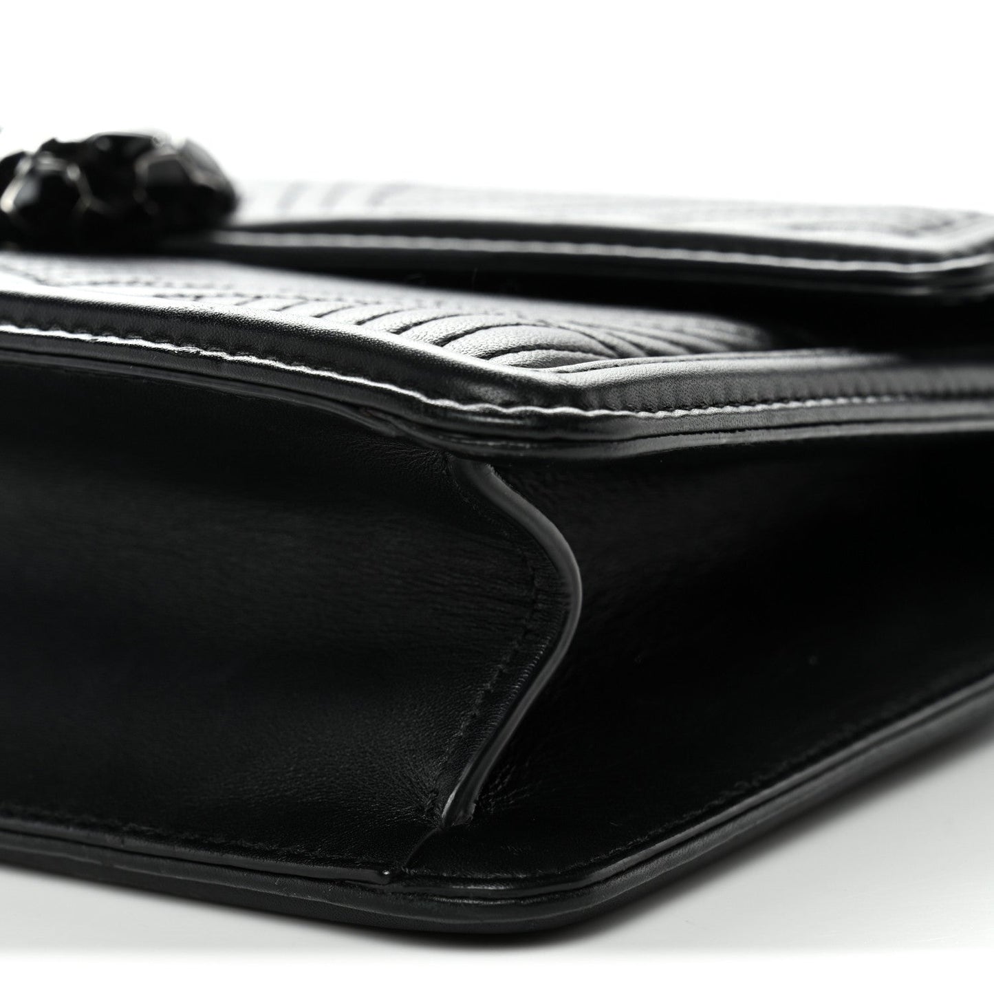 Quilted Nappa Smooth Calfskin Serpenti Forever Diamond Blast Shoulder Bag Black