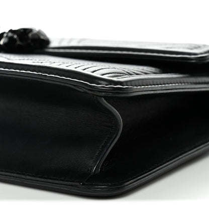 Quilted Nappa Smooth Calfskin Serpenti Forever Diamond Blast Shoulder Bag Black