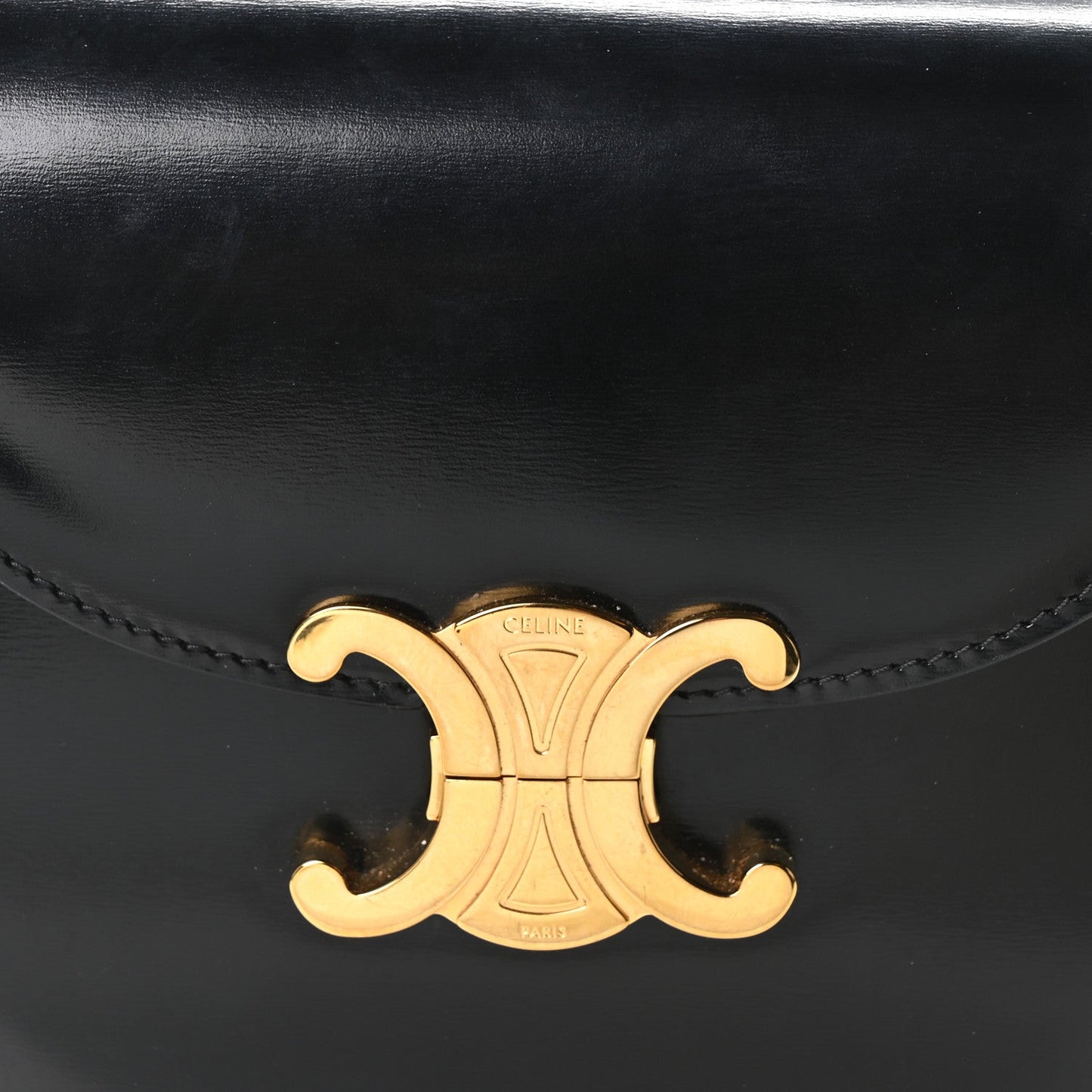 Shiny Calfskin Teen Besace Black