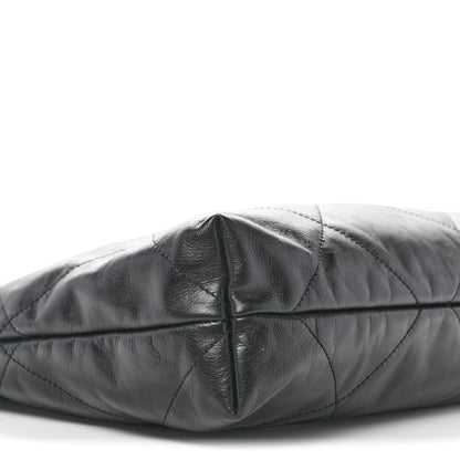 Shiny Calfskin Quilted Chanel 22 Black