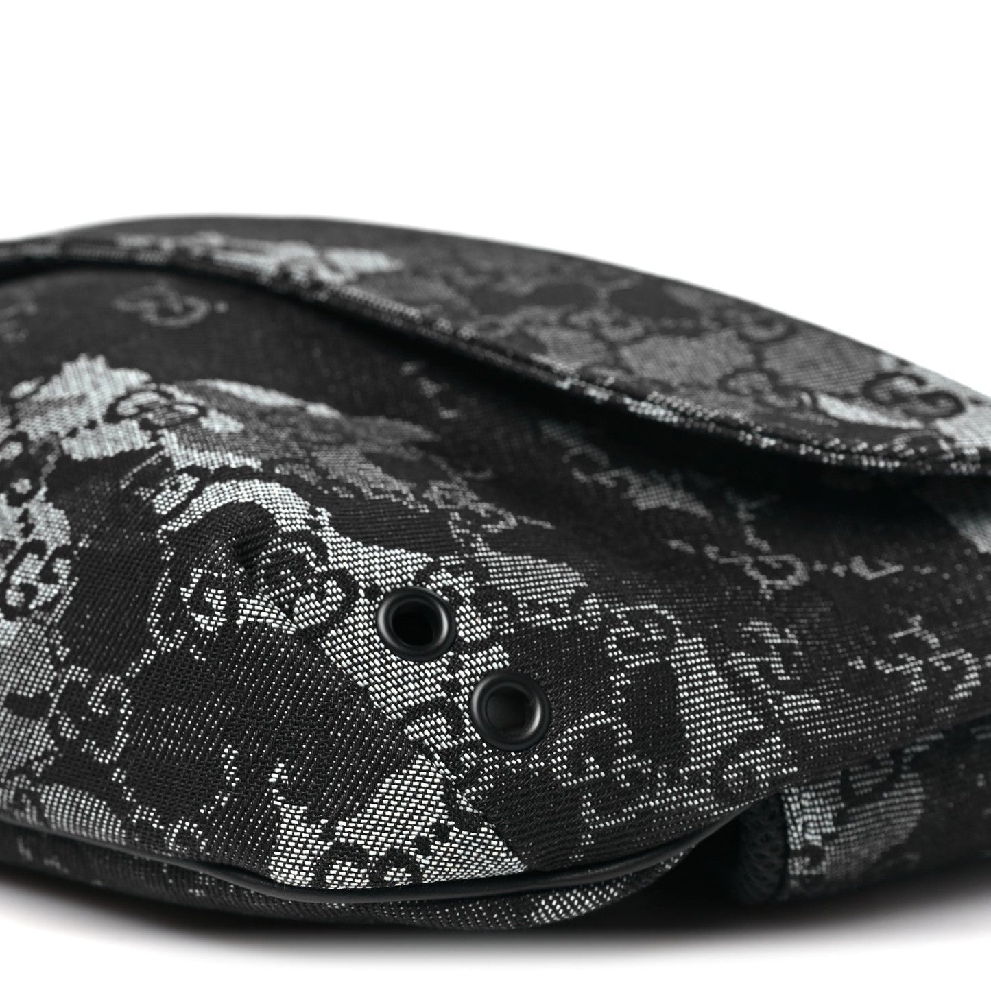 Denim Monogram Web Belt Bag Blue Multicolor
