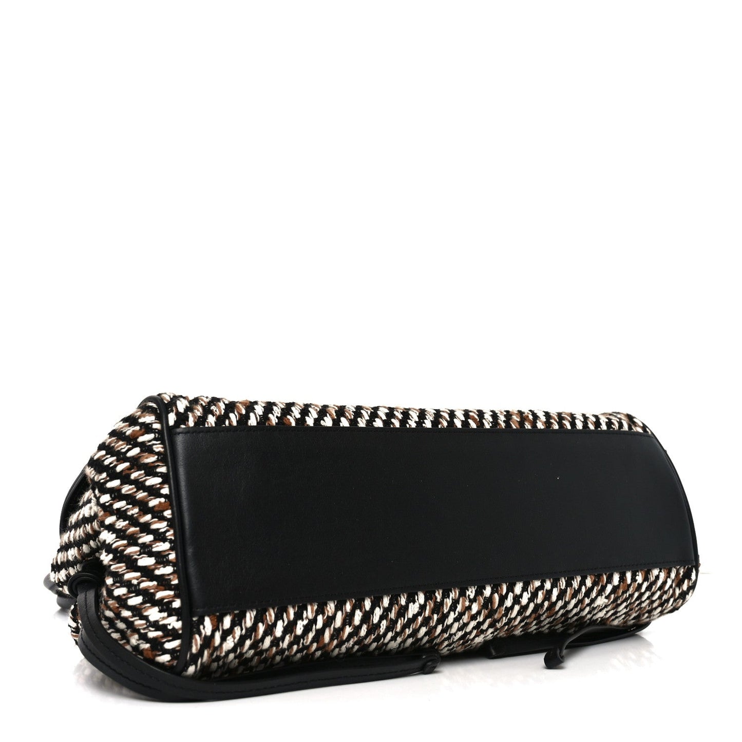 Tweed Calfskin Urban Essentials Small Shopping Bag Black Multicolor