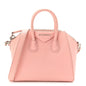 Sugar Goatskin Mini Antigona Bright Pink