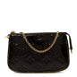 Vernis Monogram Mini Pochette Accessories Amarante