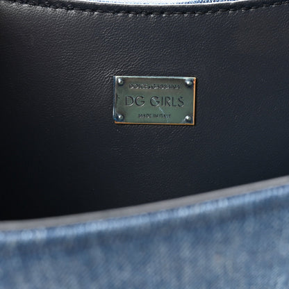 Denim DG Girls Shoulder Bag Blue