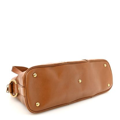 Calfskin Oversized Muse Brown
