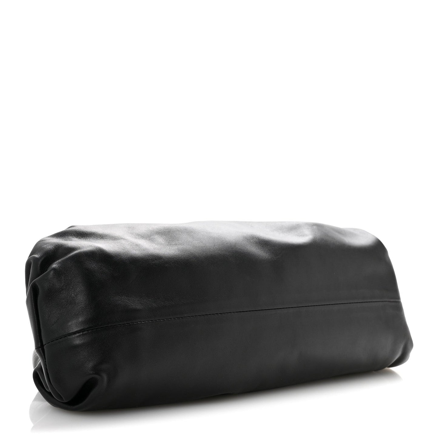 Smooth Butter Calf The Pouch Oversized Clutch Black