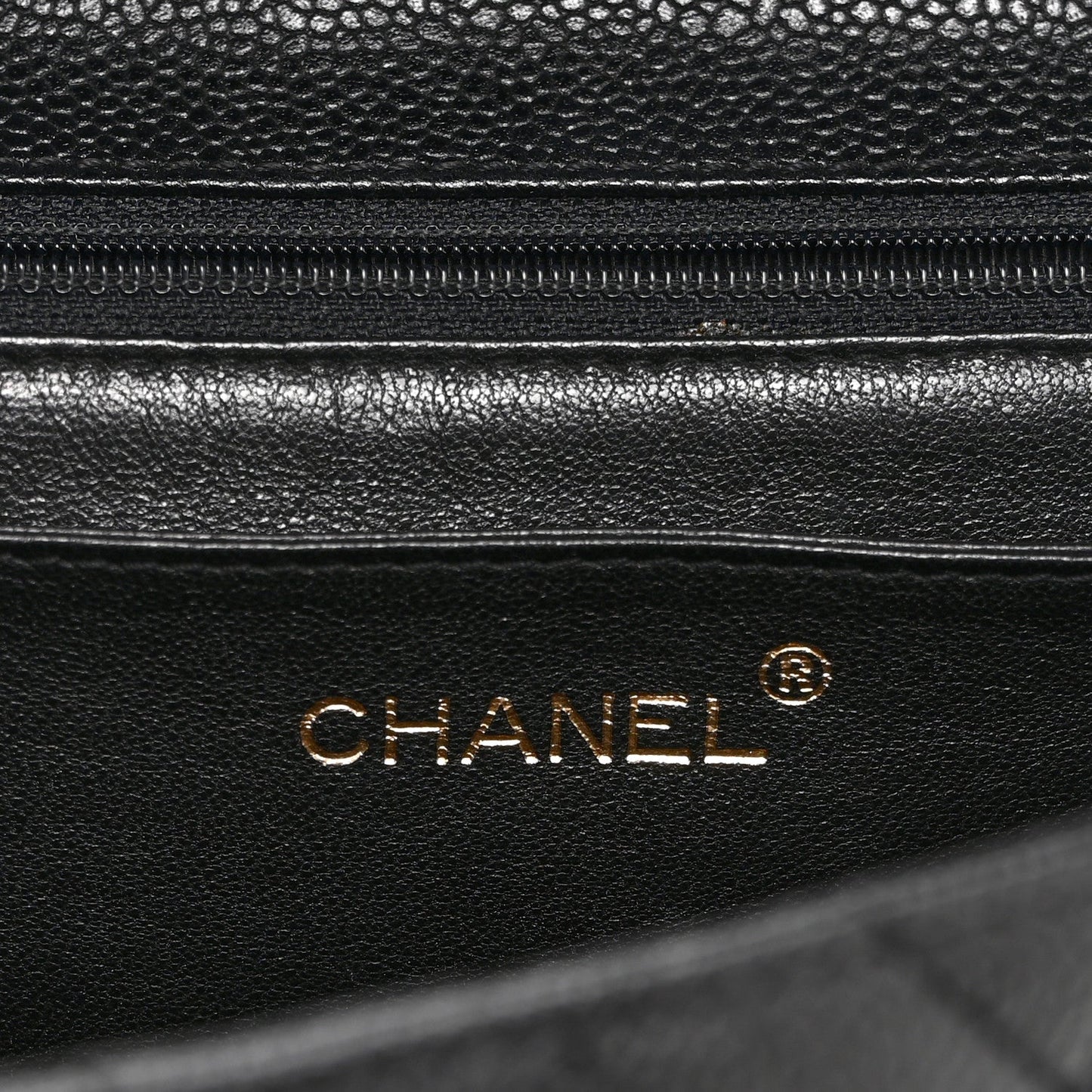 Caviar Quilted Jumbo Kelly Flap Black