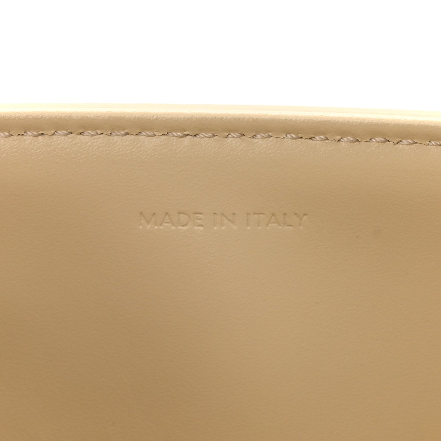Satinated Calfskin Small 16 Top Handle Bag Beige
