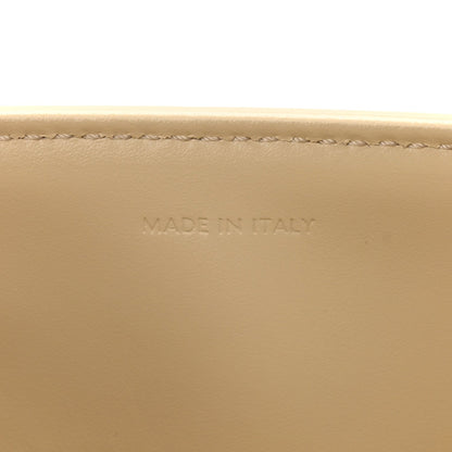 Satinated Calfskin Small 16 Top Handle Bag Beige
