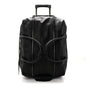Agneau Silver Hardware Duffle Carry On Travel Bag Black
