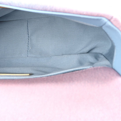 Denim Quilted Medium Chanel 19 Flap Blue Pink