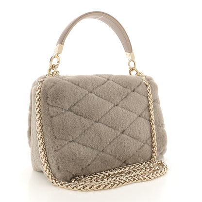 Shearling Malletage Top Handle GO-14 PM Grey