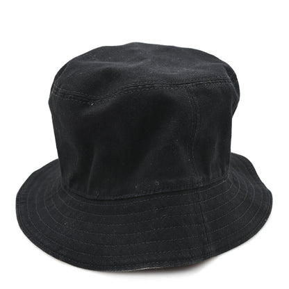 Cotton Logo Bucket Hat S Black