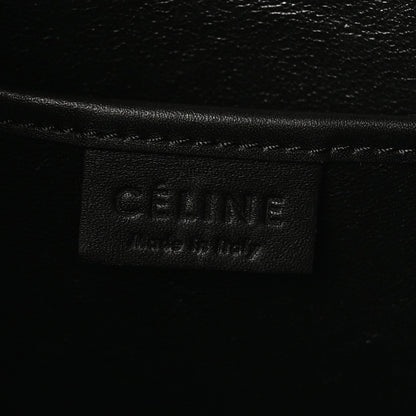 Drummed Calfskin Nubuck Nano Tri-Color Luggage Stone Blue Black