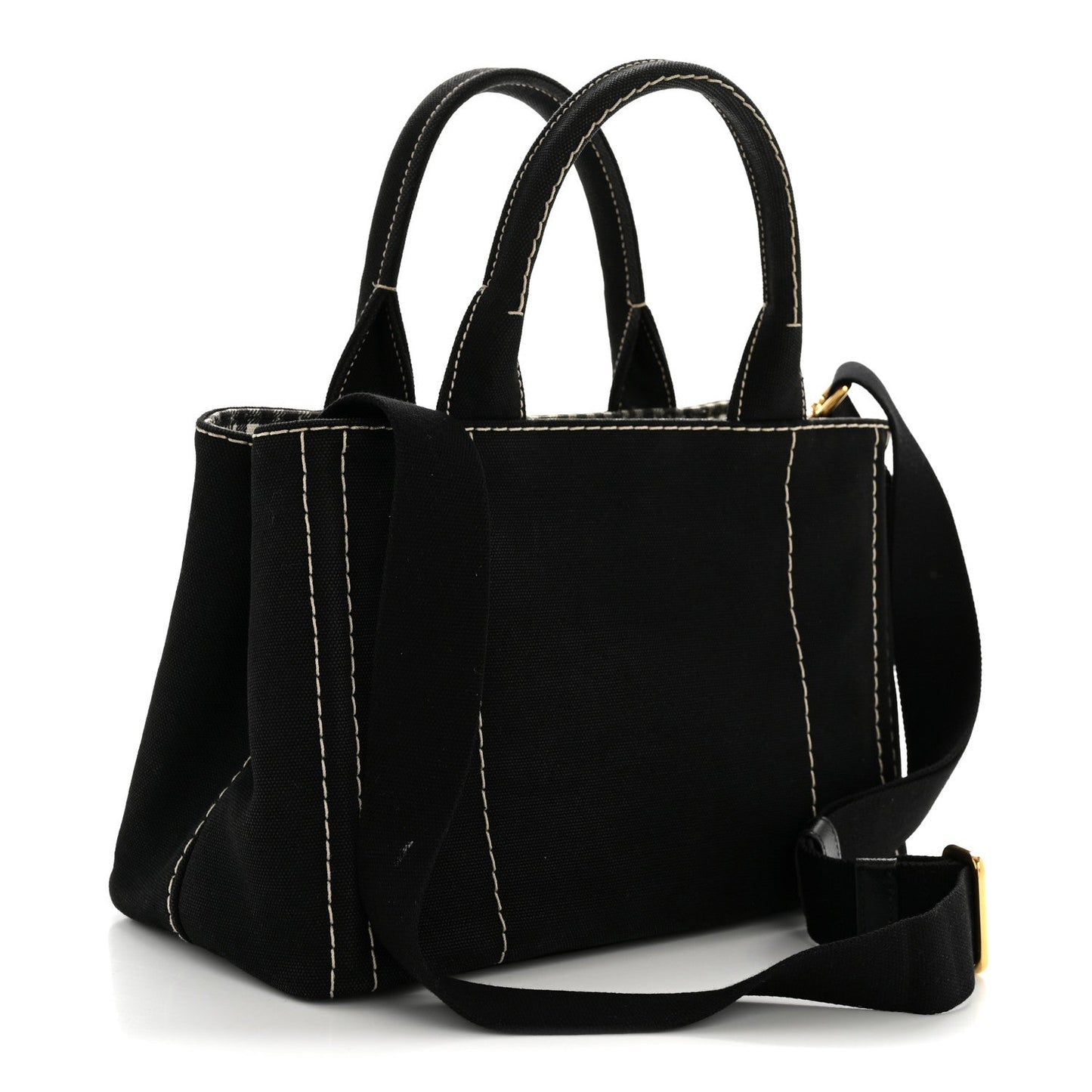 Canapa Small Logo Tote Black Talco