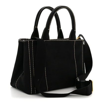 Canapa Small Logo Tote Black Talco