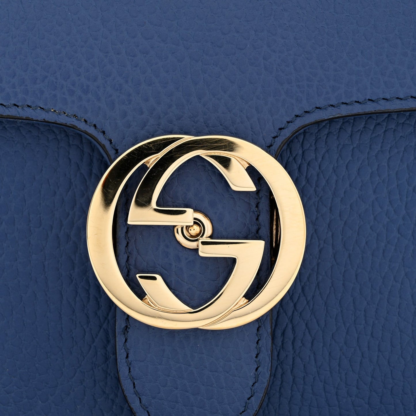 Dollar Calfskin Small Interlocking G Shoulder Bag Caspian
