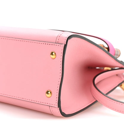 Wonka Grain Calfskin Mini Diana Tote Bag Wild Rose Fuxia Fluo