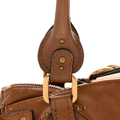 Calfskin Medium Paddington Satchel Tan