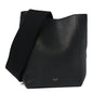 Soft Grained Calfskin Small Sangle Bucket Bag Black