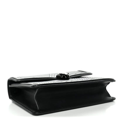 Quilted Nappa Smooth Calfskin Serpenti Forever Diamond Blast Shoulder Bag Black