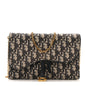 Oblique Saddle Chain Pouch Blue