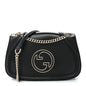 Calfskin Blondie Medium Shoulder Bag Black