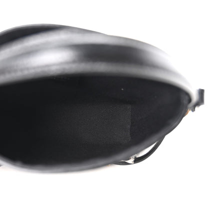 Tumbled Calfskin Nano Voyou Bag Black