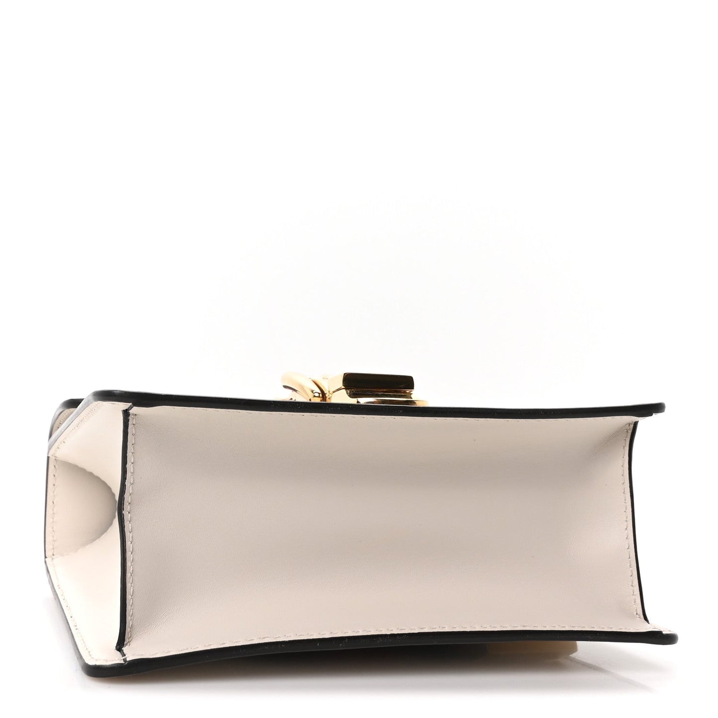 Calfskin Mini Sylvie Chain Shoulder Bag White