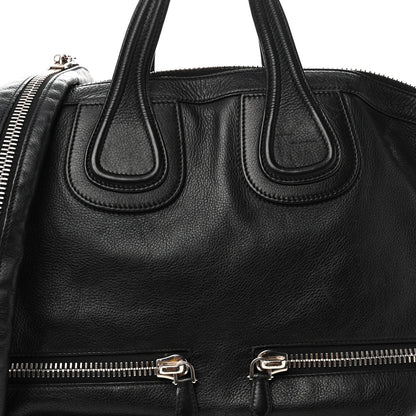 Calfskin Large Zip Nightingale  Black