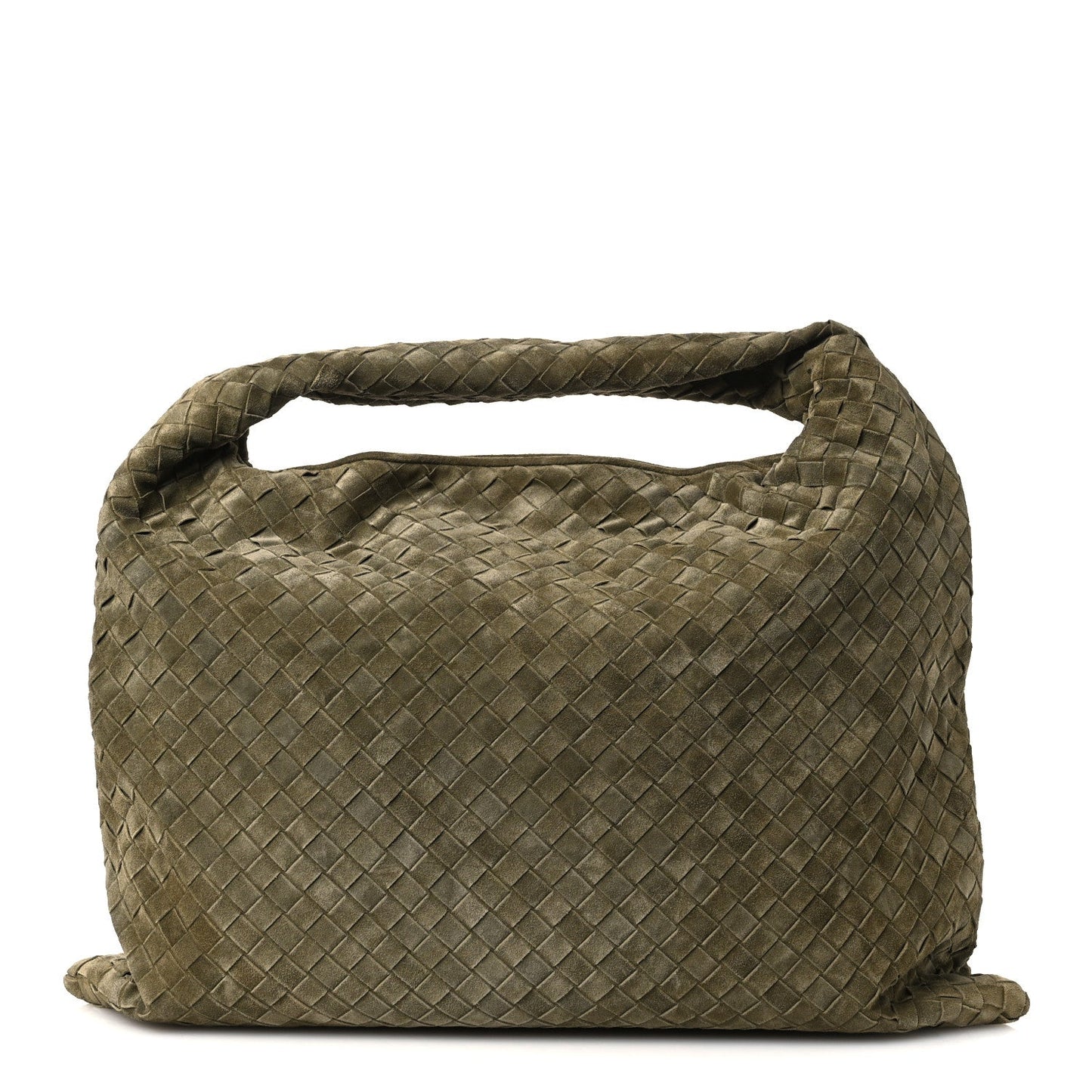 Suede Intrecciato Large Hop Mud