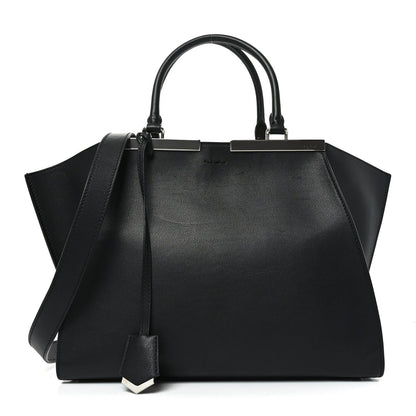Vitello Dolce Shiny Nappa Petite 3Jours Tote Black