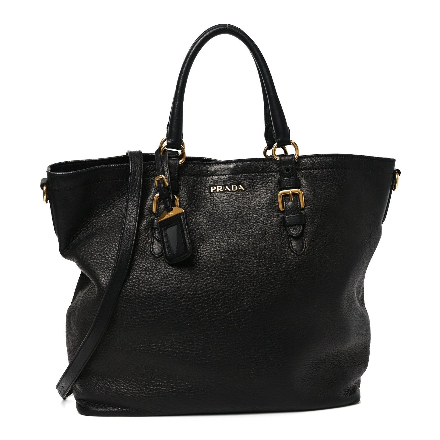 Vitello Daino Tote Black