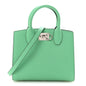 Hammered Calfskin Small The Studio Box Bag Fresh Mint